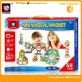 MINI 58 PCS cheap Educational magic Magnet block toys Building Block hot sale made in Shantou